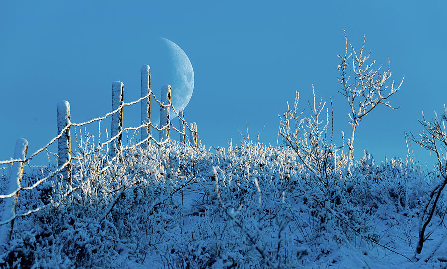 Sunset Photograph - Moonrise Over the Prairies by Phil And Karen Rispin