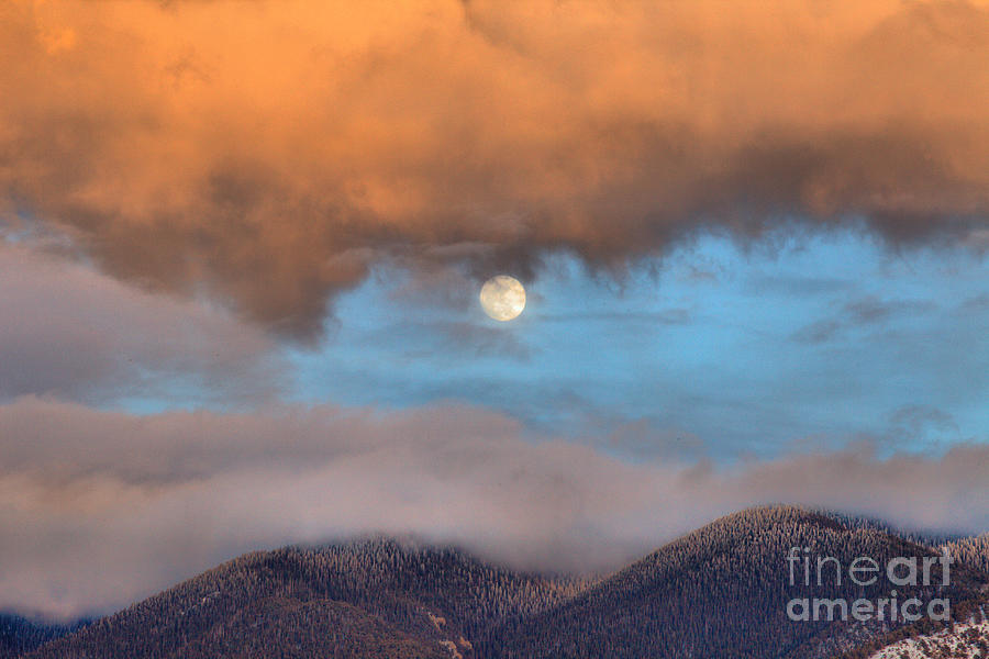 Moonrise Over The Sangre De Cristo Mountains Photograph by Adam Jewell