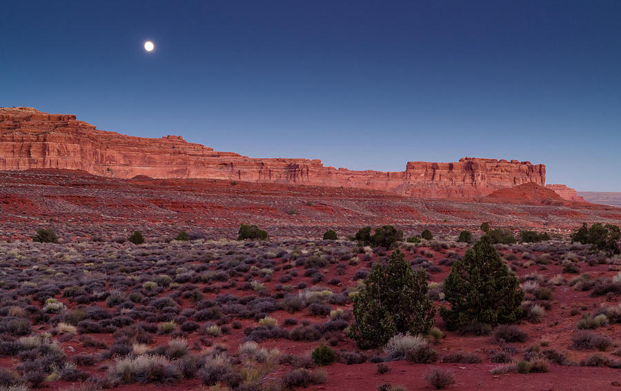 Landscape Photograph - Moonrise Over Valley of the Gods by Eric Albright