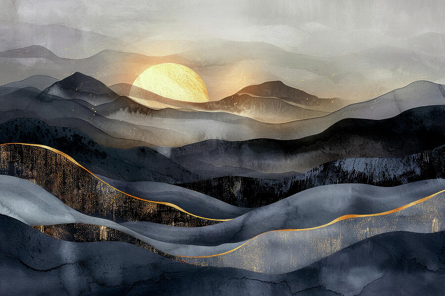 Moonrise Digital Art by Peggy Collins