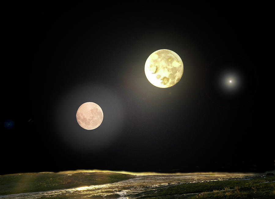 Moonrise, Rigel Three Photograph by Buddy Mays