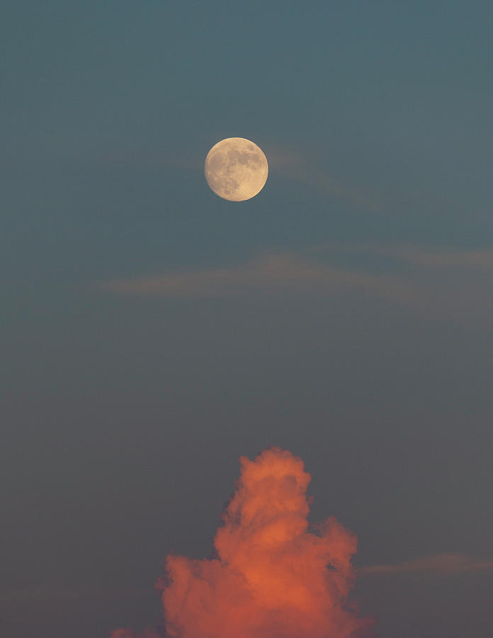 Moonrise, Sunset Photograph by Chad Lilly