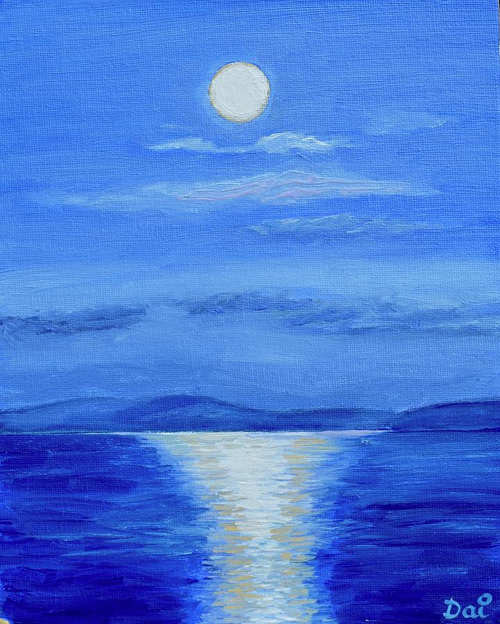 Moonrise Over Frederick Henry Bay Painting by Dai Wynn