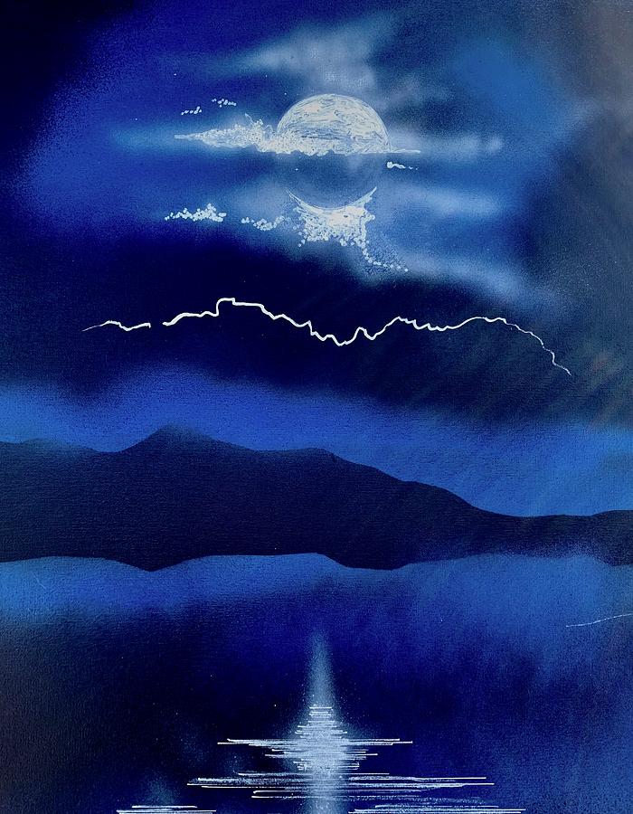 Moonscape Painting by Benjamin Ragland Moonscape Painting by Benjamin Ragland