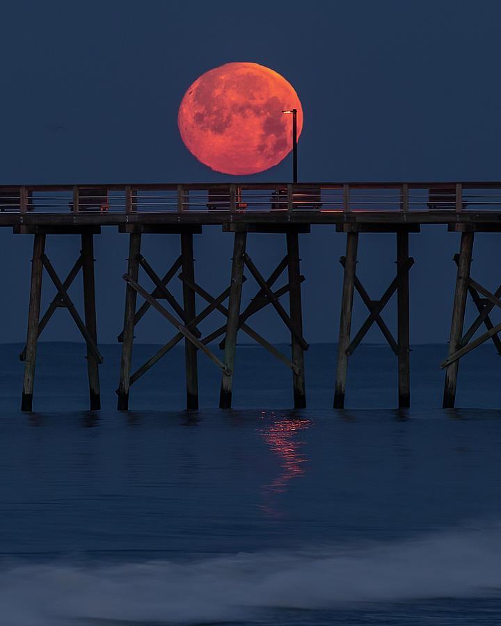 Moonset Photograph by Nick Noble