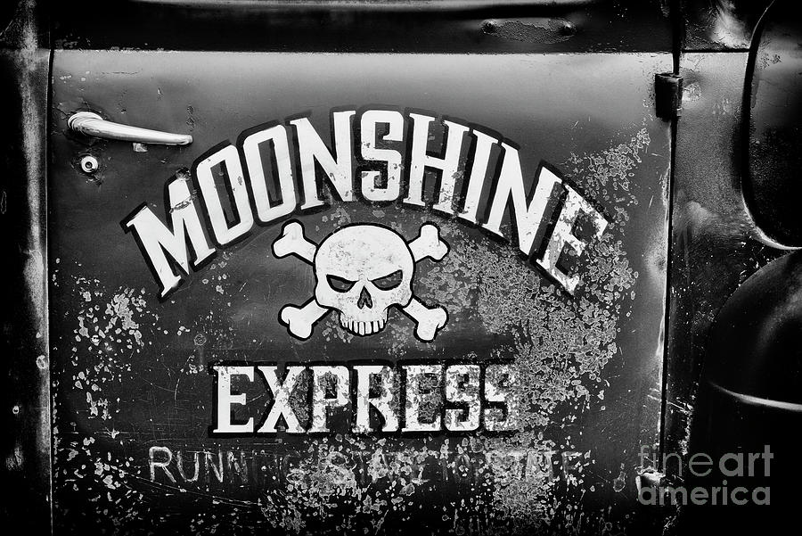 Moonshine Express Monochrome Photograph by Tim Gainey - Pixels