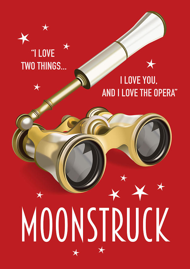 When Harry Met Sally Digital Art - Moonstruck - Alternative Movie Poster by Movie Poster Boy