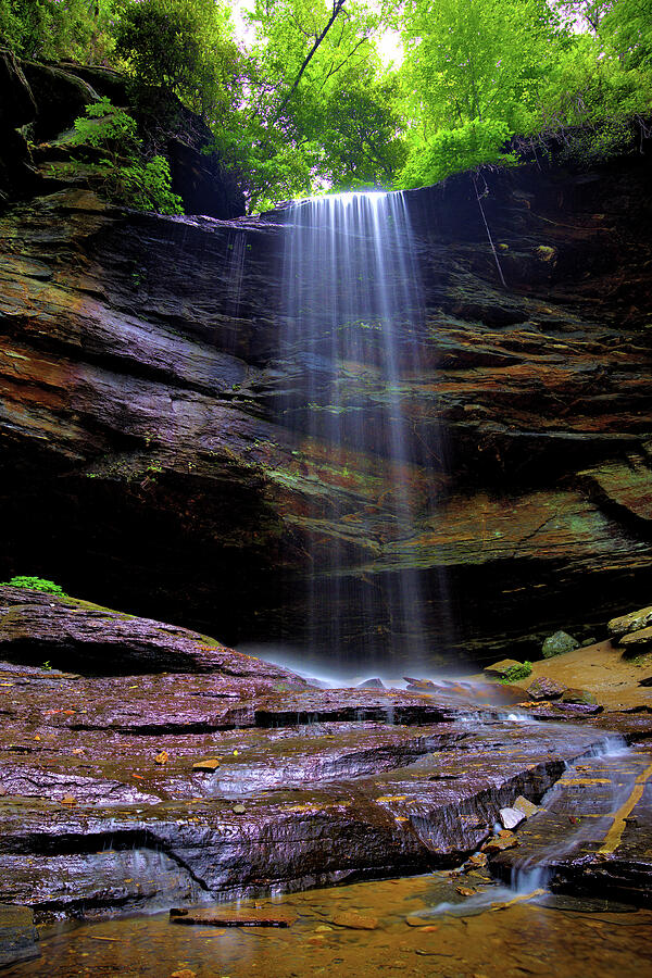 Moore Cove Falls Photograph by Bob Falcone Moore Cove Falls Photograph by Bob Falcone