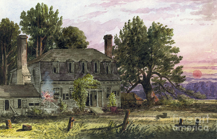 Moore House, 1862 Painting by William McIlvaine