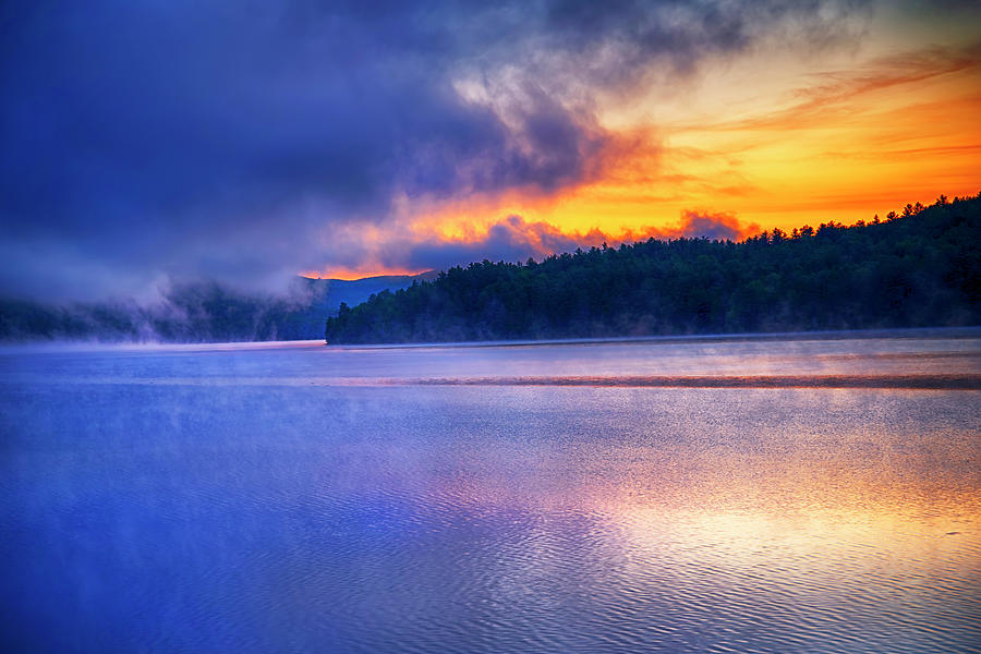 Moore Reservoir Sunrise - Littleton NH Photograph by Joann Vitali
