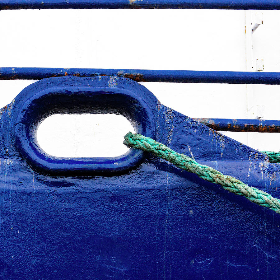 Mooring Line Fishing Boat Photograph by Carol Leigh