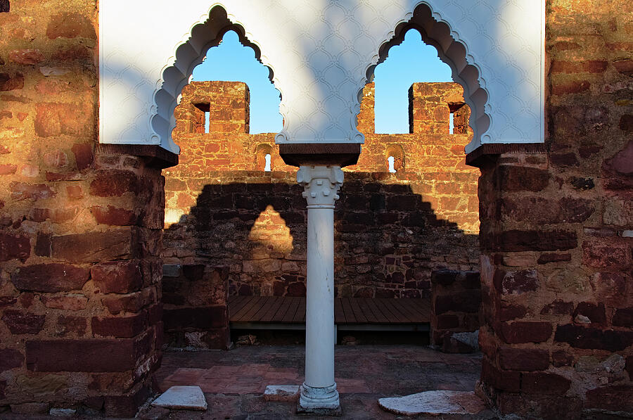 Moorish architecture reconstruction at the Castle of Silves Photograph by Angelo DeVal