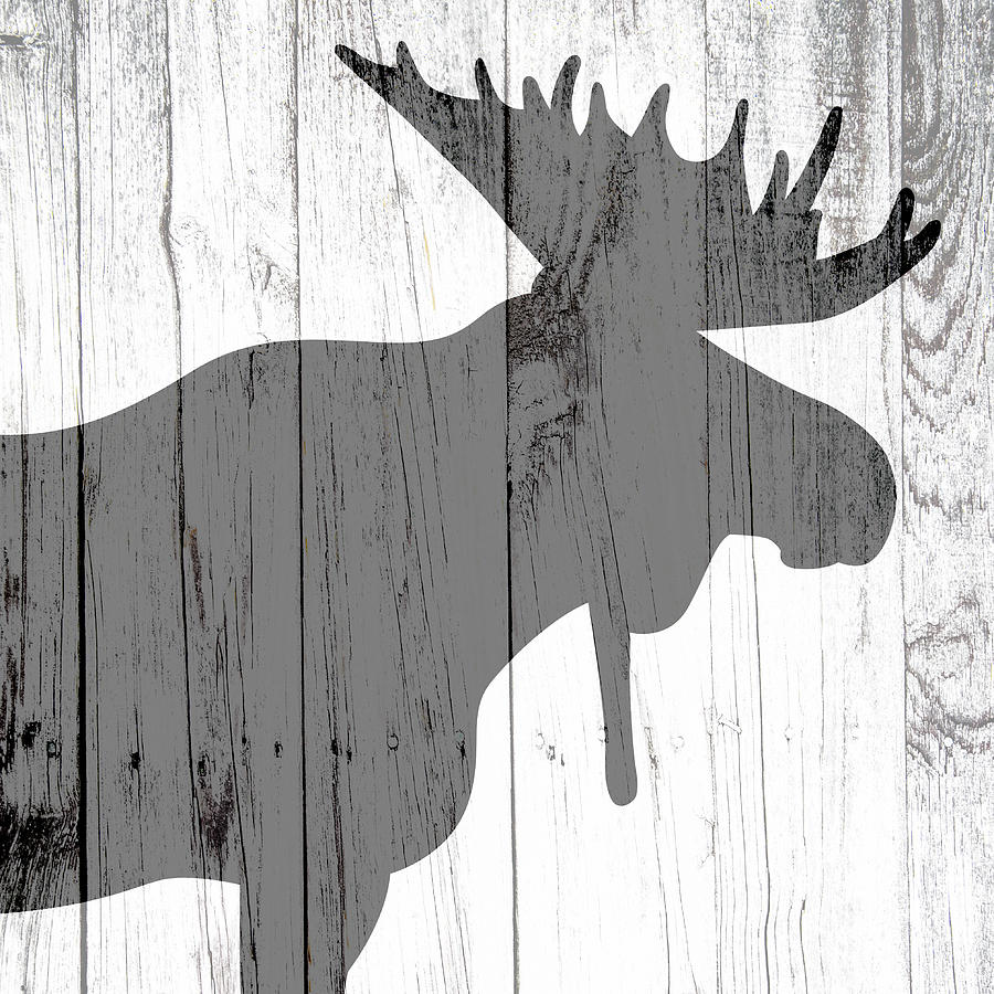 Moose And A Shadow Digital Art