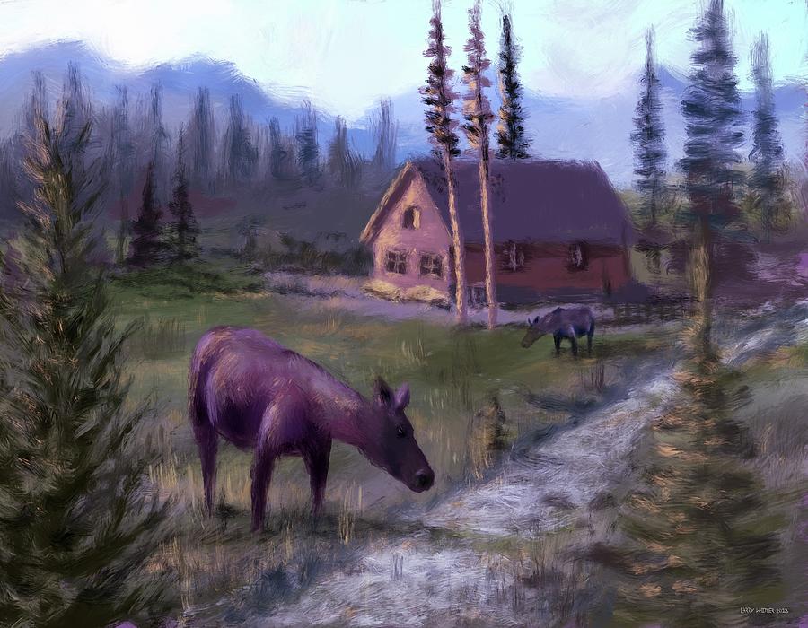 Moose Creek Digital Art by Larry Whitler