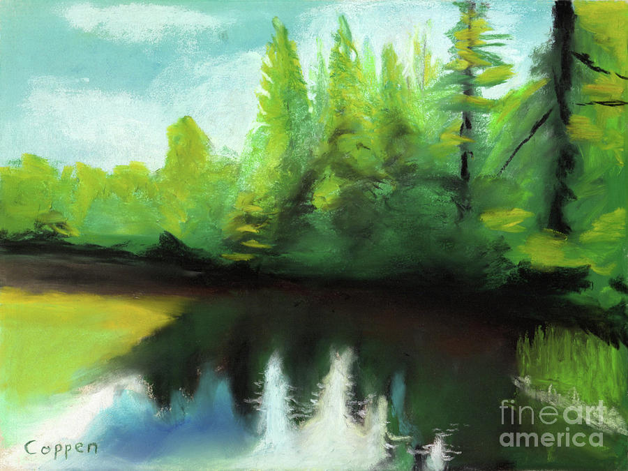 Moose River Drifting Pastel by Robert Coppen