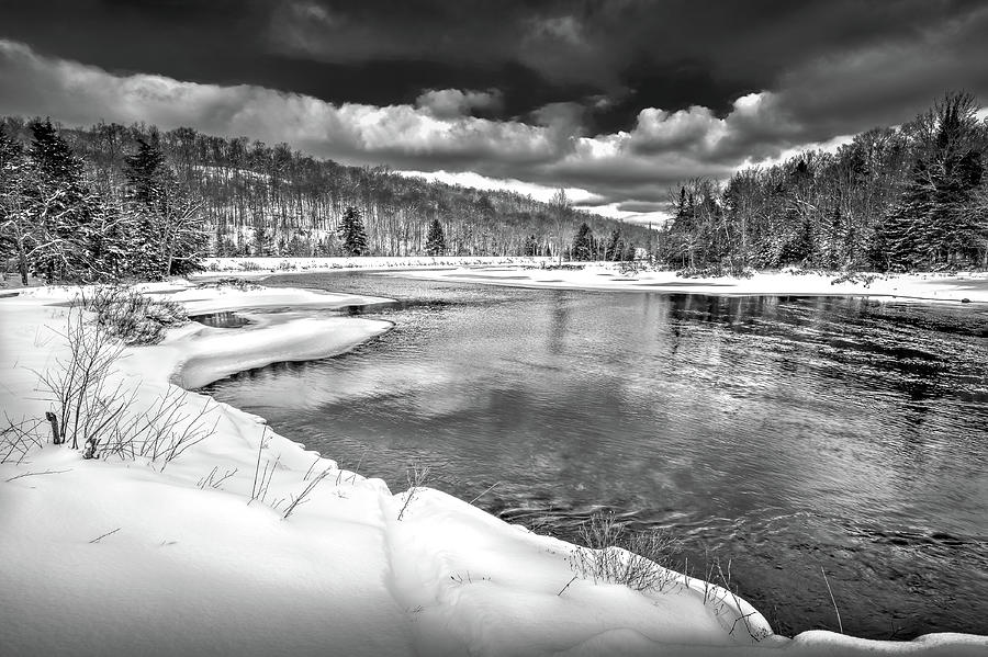 Landscape Photograph - Moose River Snow by David Patterson