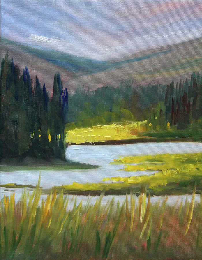 Moose Territory Painting by Nancy Merkle