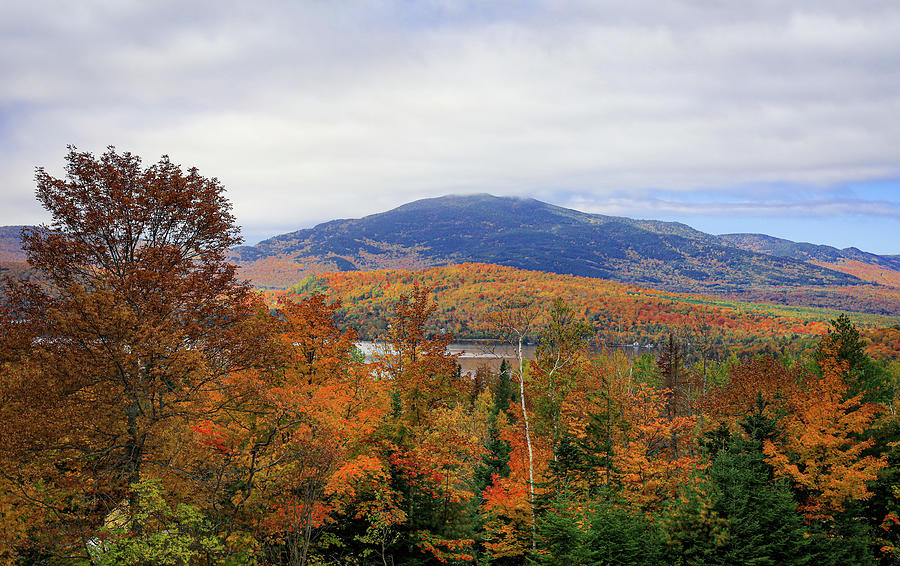 Moosehead Lake Autumn Overlook Photograph by Dan Sproul