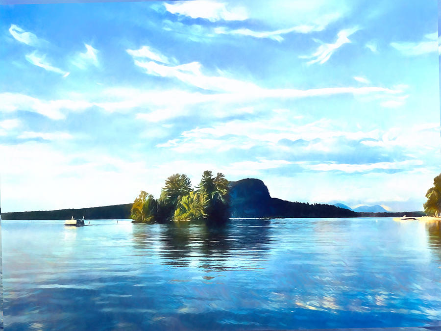 Moosehead Lake Digital Art by Cindy Greenstein