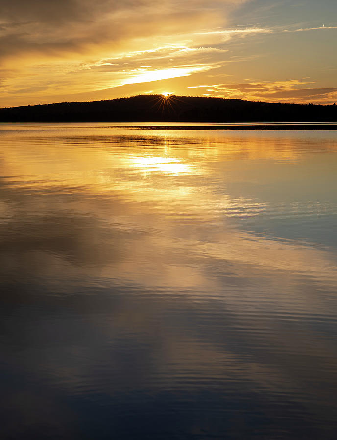 Moosehead Lake Sunset From Spencer Bay Photograph by Dan Sproul