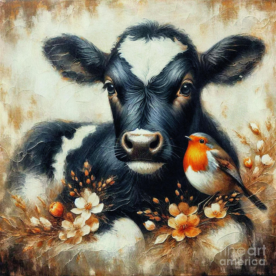 Moosie Maes Little Friend Painting by Maria Angelica Maira