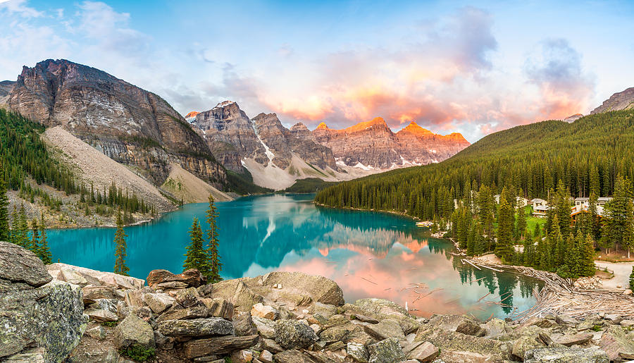 Moraine Lake in Banff National Park, Alberta, Canada. Photograph by Francis Yap M