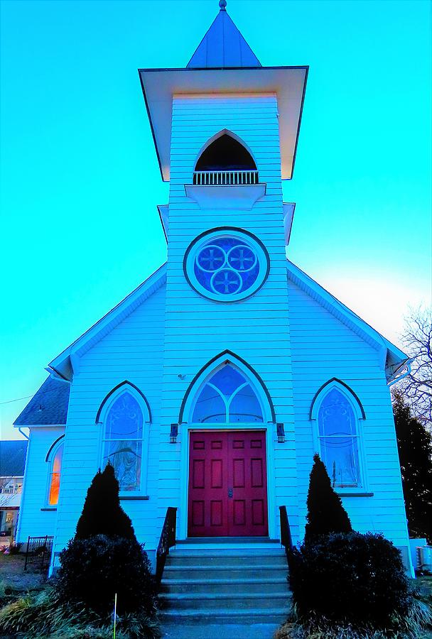 Moravian Church in Cinnaminson New Jersey Photograph by Linda Stern