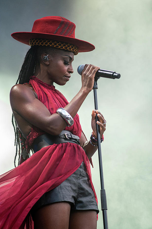 Morcheeba - Skye Edwards - performing live in 2019 Photograph by Olivier Parent