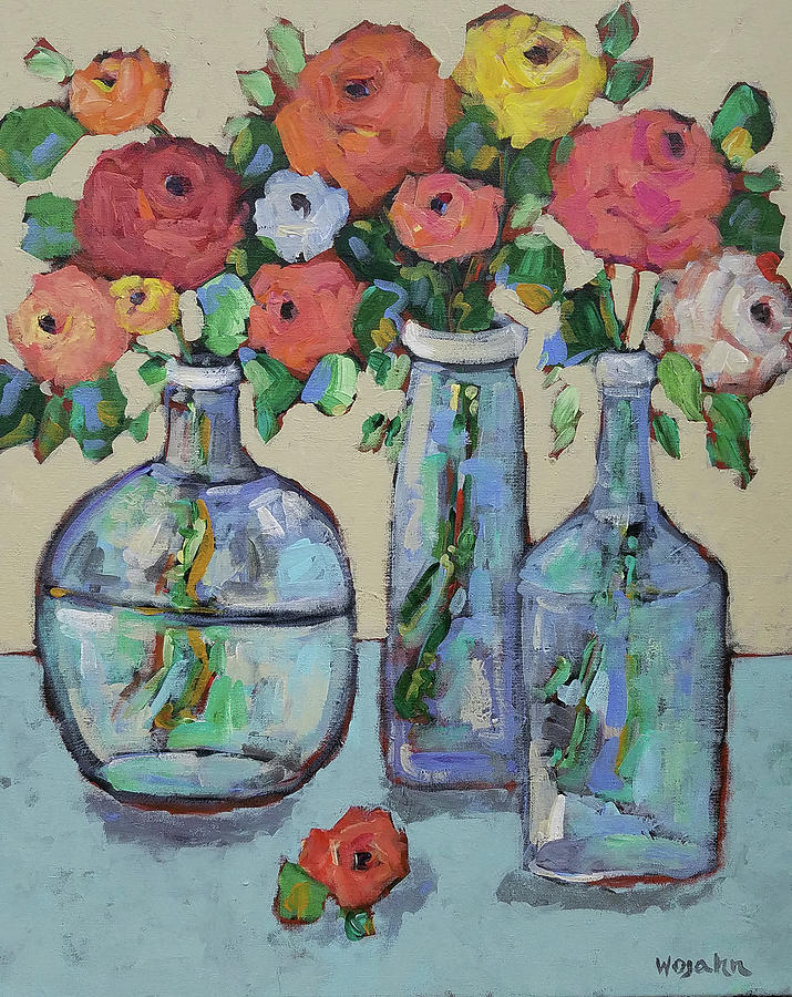 More Buds in a Bottle Painting by Holly Wojahn - Fine Art America