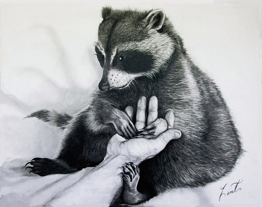 More Hands Together Drawing by June Pauline Zent