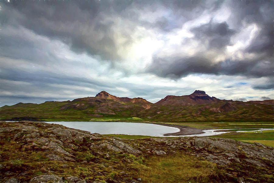 More Iceland Scenery Digital Art by John Haldane