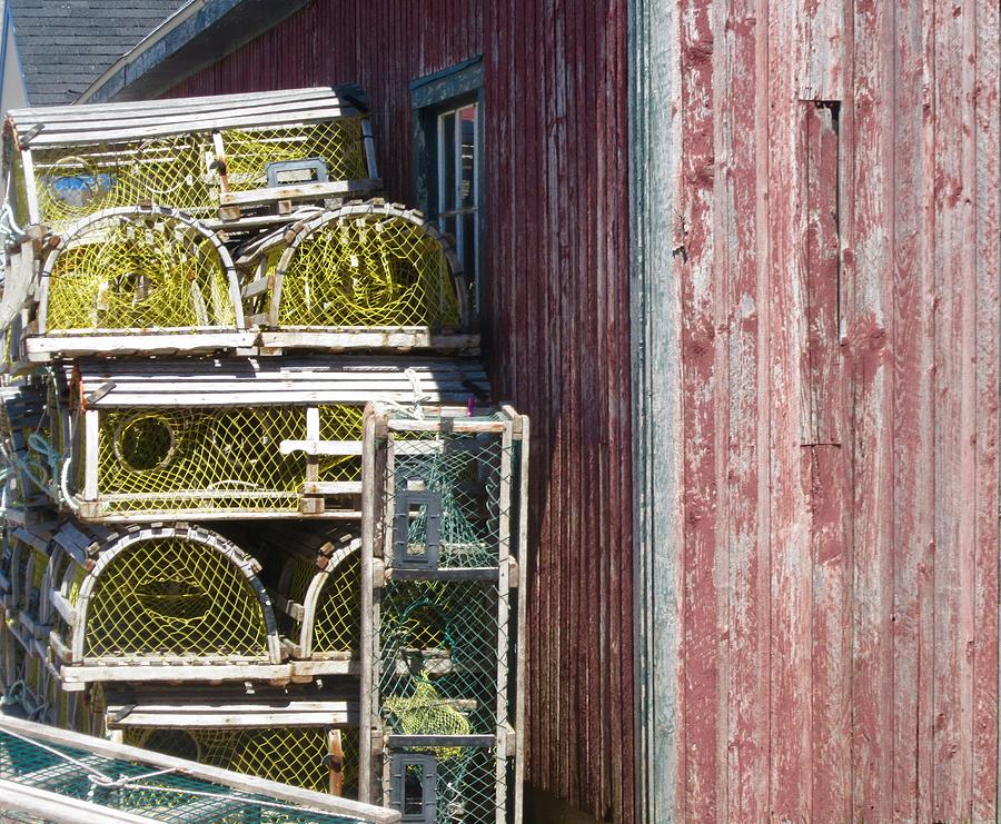 More Lobster Pots Photograph by Stephanie Moore