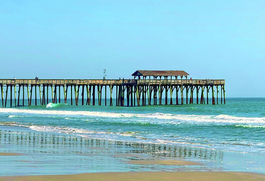More Pier Reflections at Myrtle Beach State Park Photograph by Bill Swartwout More Pier Reflections at Myrtle Beach State Park Photograph by Bill Swartwout