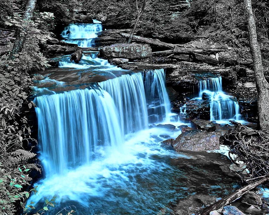 More Ricketts Glen Blue Photograph by Frozen in Time Fine Art Photography