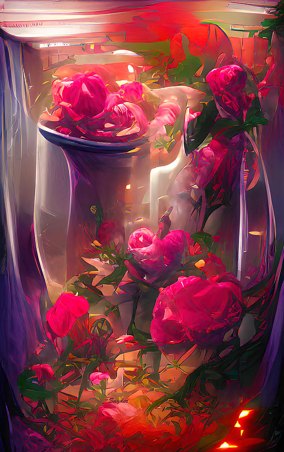More Roses Galore AI Digital Art by Barbara Snyder