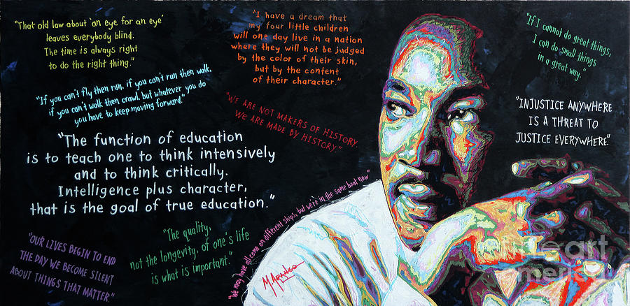Martin Luther King Jr Painting - More Than Words by Maria Arango