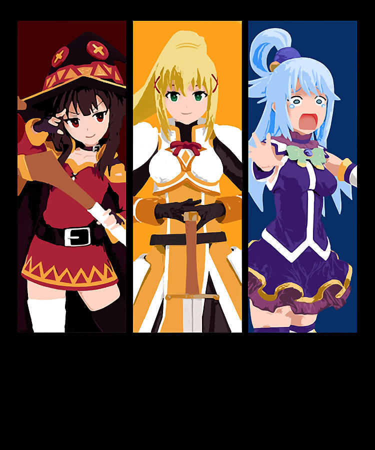 More Then Awesome Konosuba girls Digital Art by Konosuba - Fine Art America