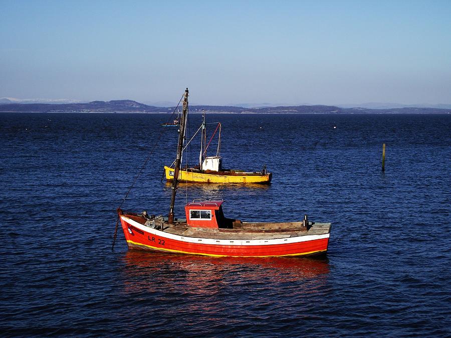 MORECAMBE. Fishing Boats by The Jetty. Photograph by Lachlan Main