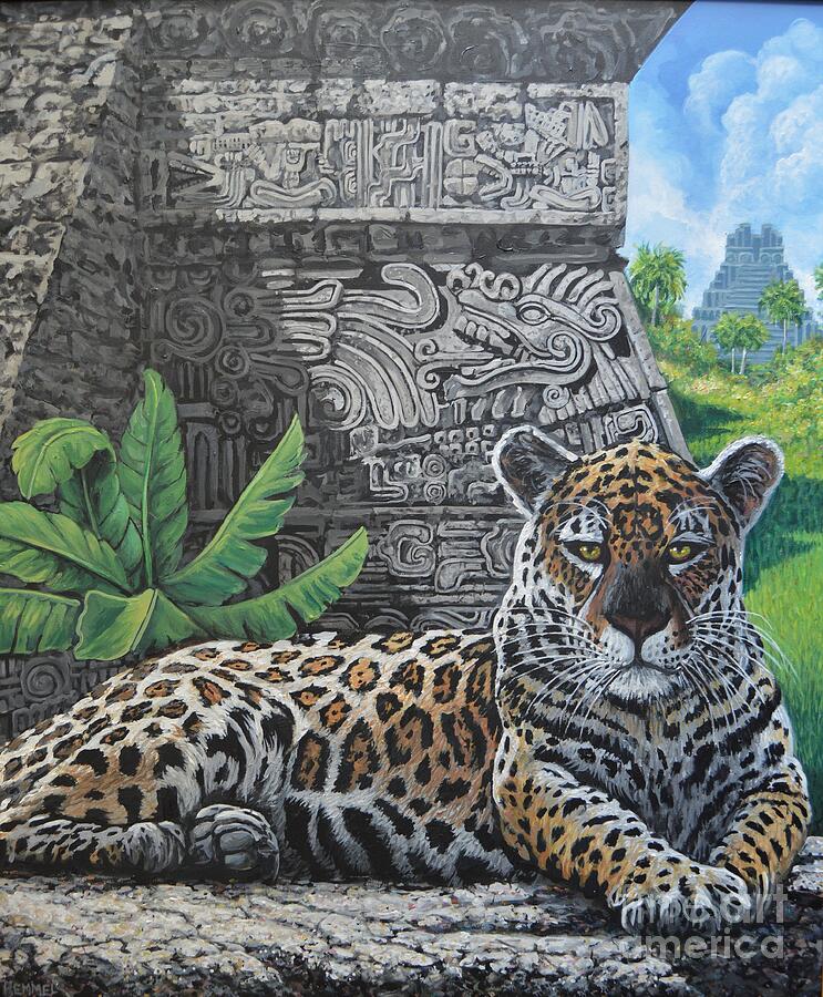 Morelos Jaguar Painting by Dan Remmel