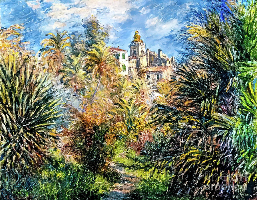 Moreno Garden at Bordighera by Claude Monet 1884 Painting by Claude Monet