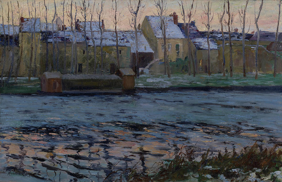 Moret, Winter, 1895 Painting by Maurice Cullen