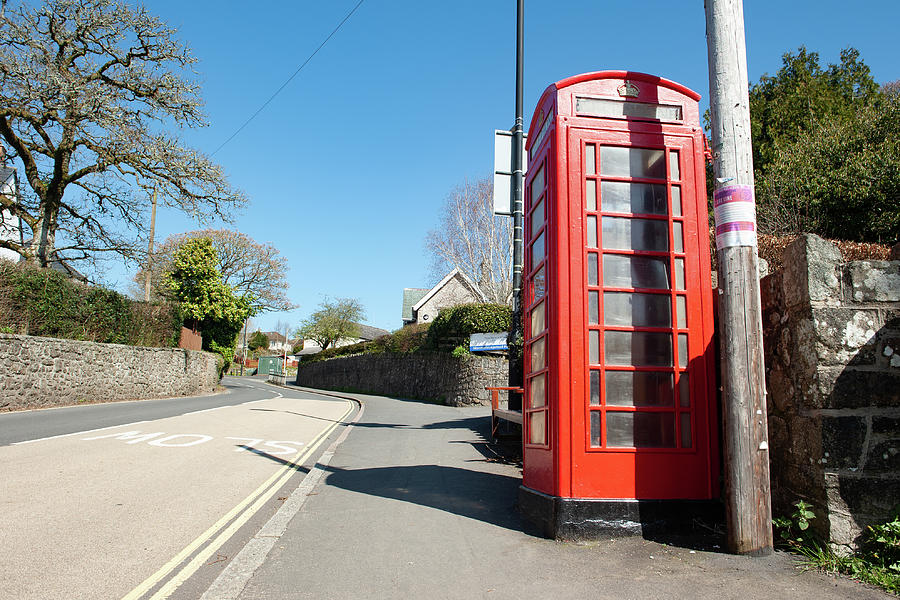 Moretonhampstead Red Telephone Box Dartmoor Photograph