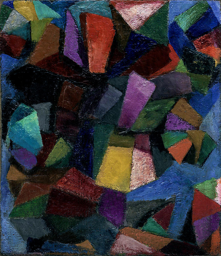 Morgan Russell Creavit Deus Hominem Synchromy Number 3  Color Counterpoint 1913 Painting by Artistic Rifki