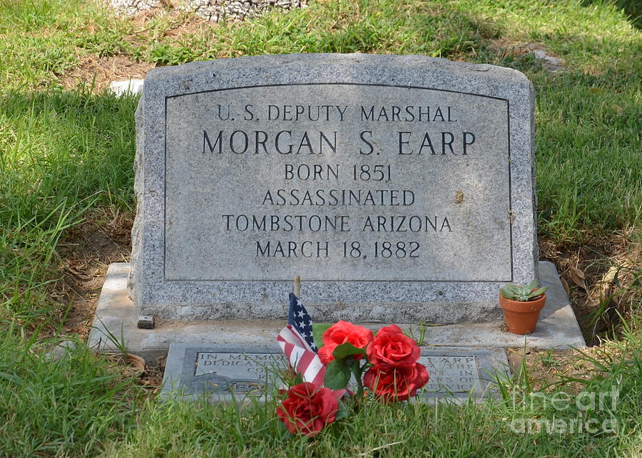 Morgan S Earp Headstone Photograph by Tru Waters