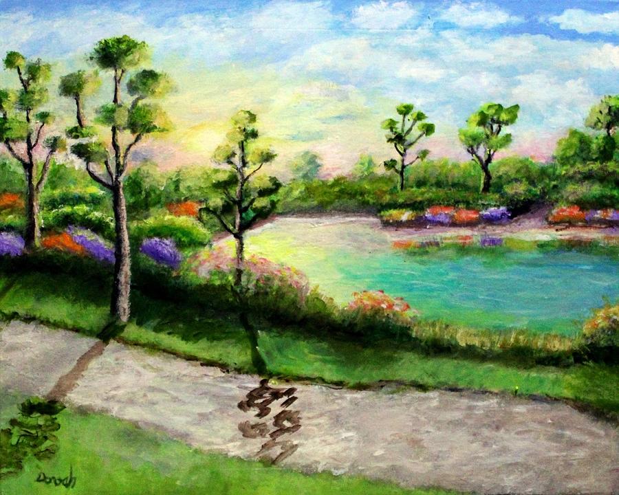 Morika Park Painting by Gregory Dorosh