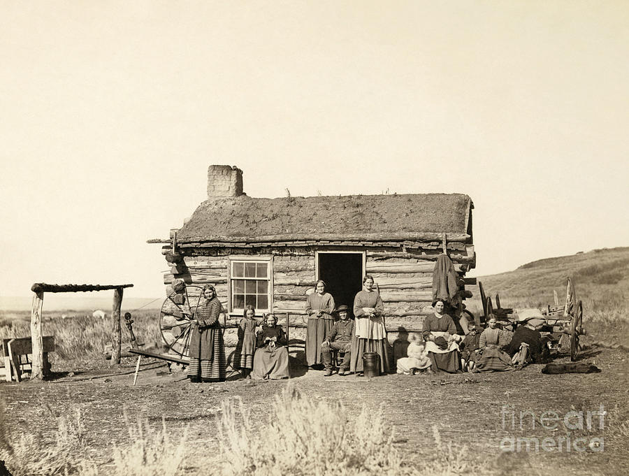 Mormon Family, 1869 Photograph by Andrew Joseph Russell