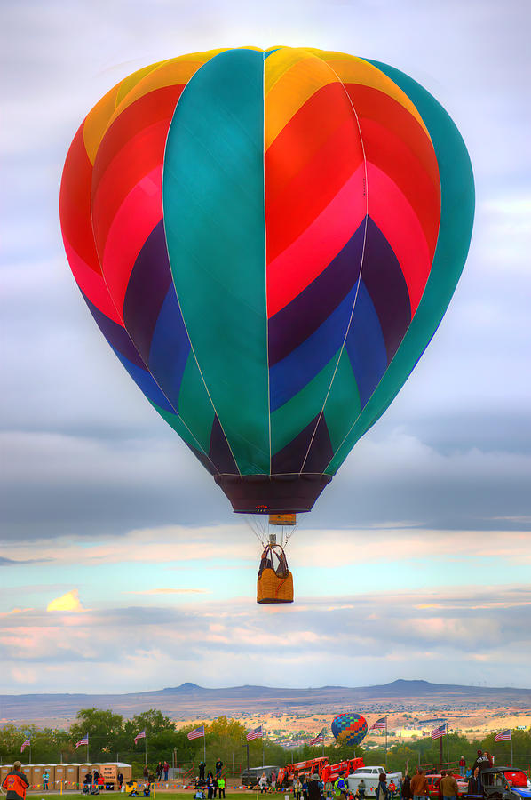 Morning Ascension - Albuquerque International Balloon Fiesta Photograph by Nikolyn McDonald