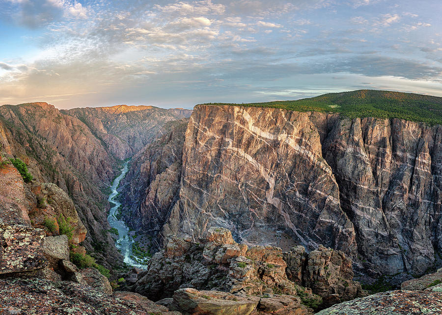Morning at Black Canyon of the Gunnison Photograph by Alex Mironyuk