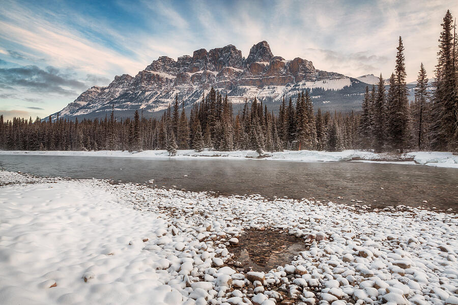 Morning at Castle Mountain Photograph by Scott Bennie Morning at Castle Mountain Photograph by Scott Bennie