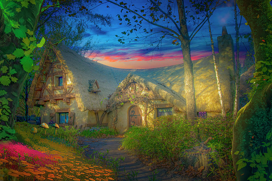 Morning at Seven Dwarfs Cottage Photograph by Mark Andrew Thomas